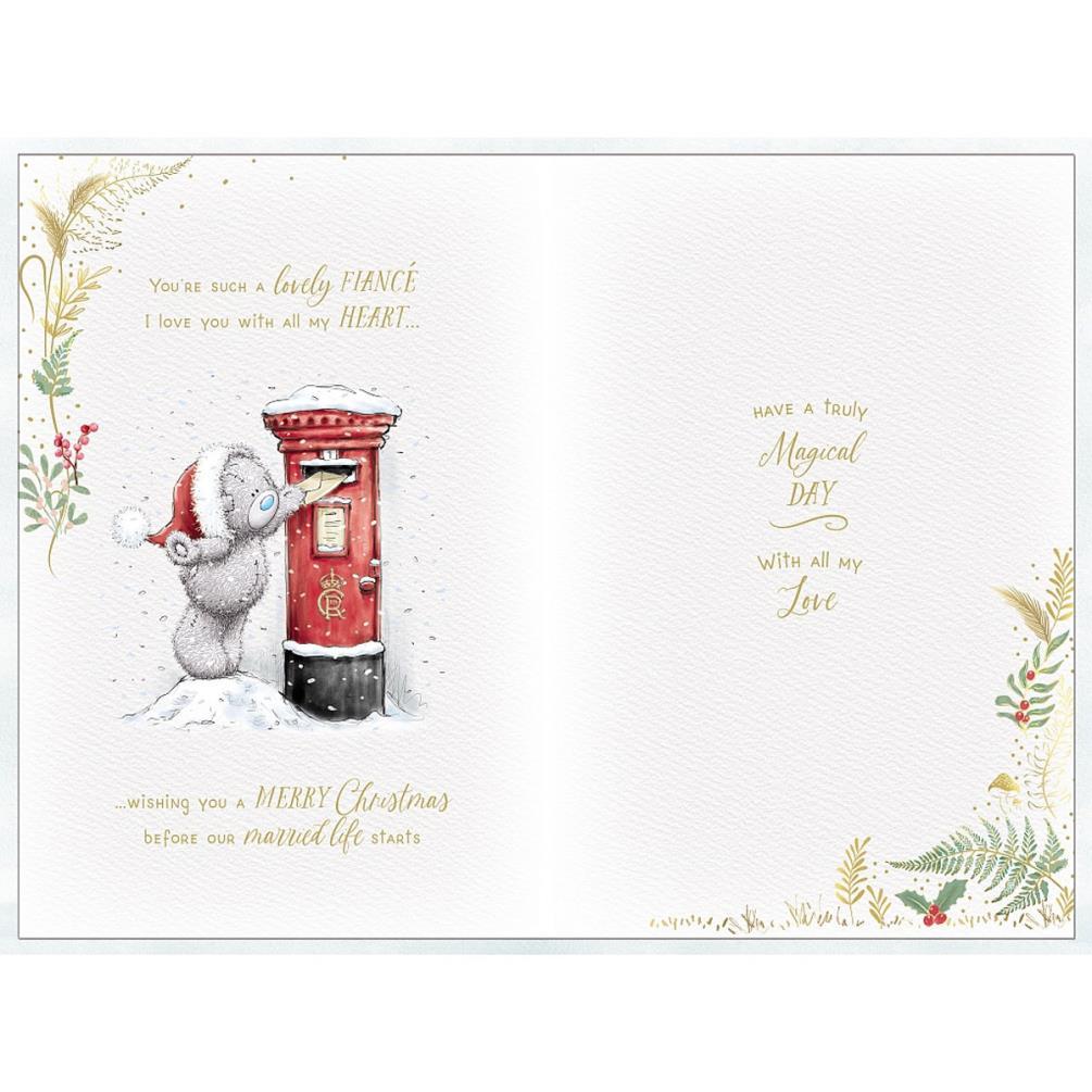 Wonderful Fiance Me to You Bear Handmade Christmas Card Extra Image 1